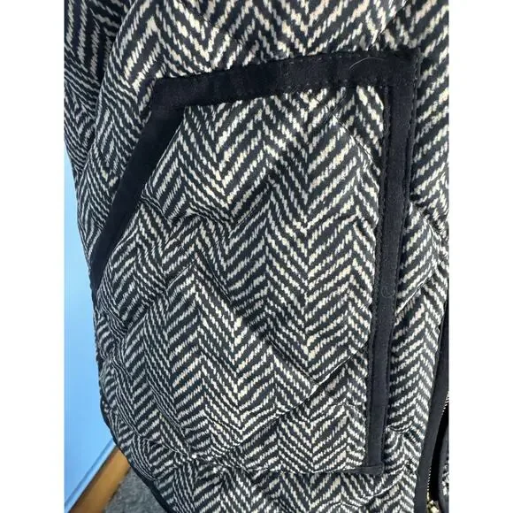 J.Crew Herringbone Quilted Puffer Vest Down Fill Zip Front Pockets XXS - Picture 5 of 9